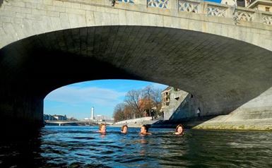 Winterschwimmen im Rhein